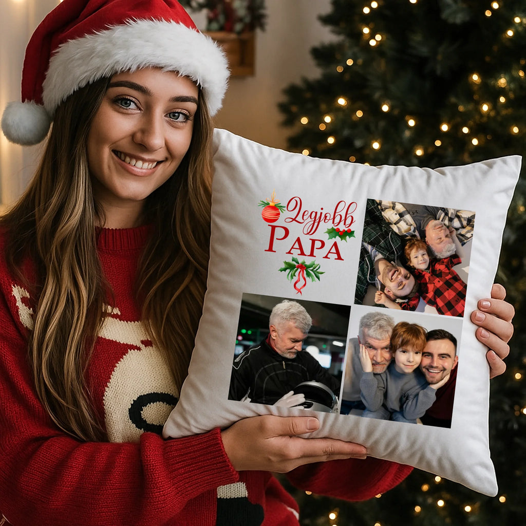 egyedi fényképes párna kivehető béléssel