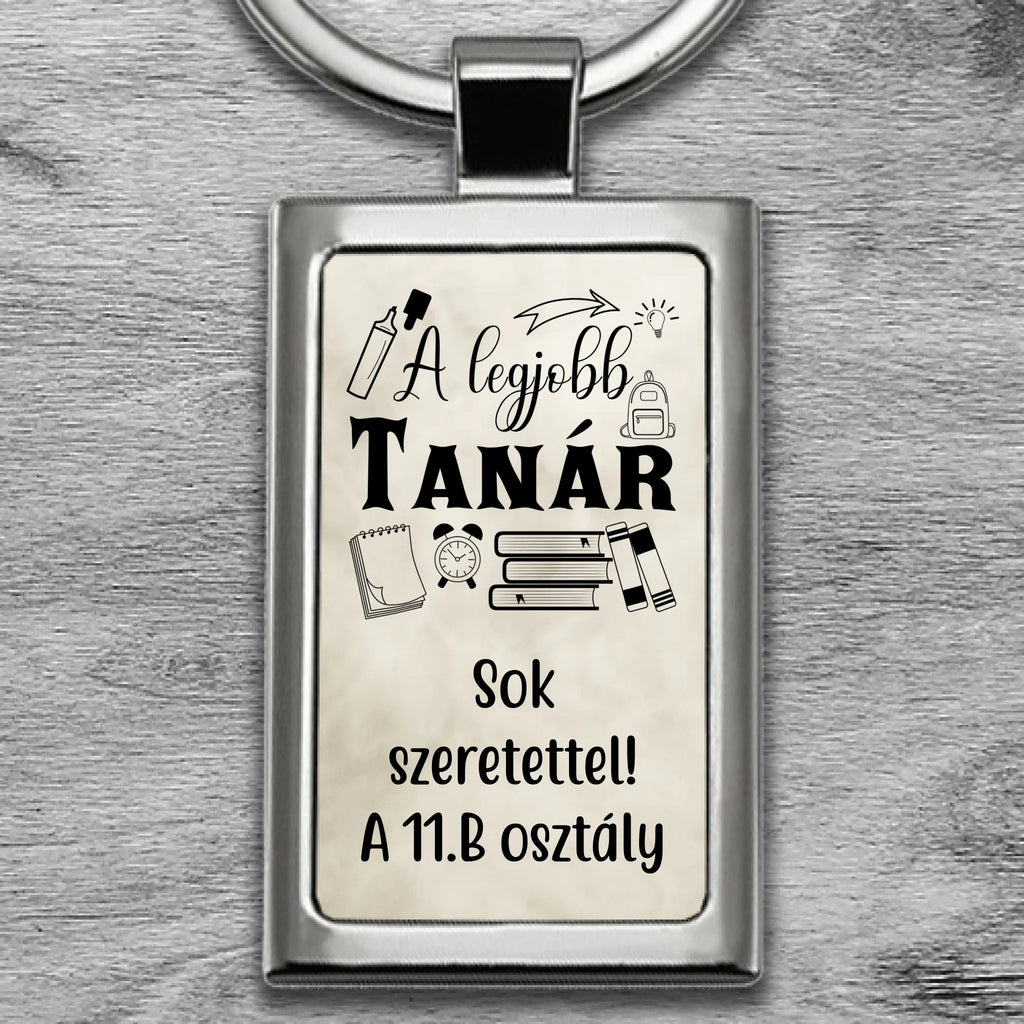 Egyedi fényképes fém kulcstartó - Ajándékverzum