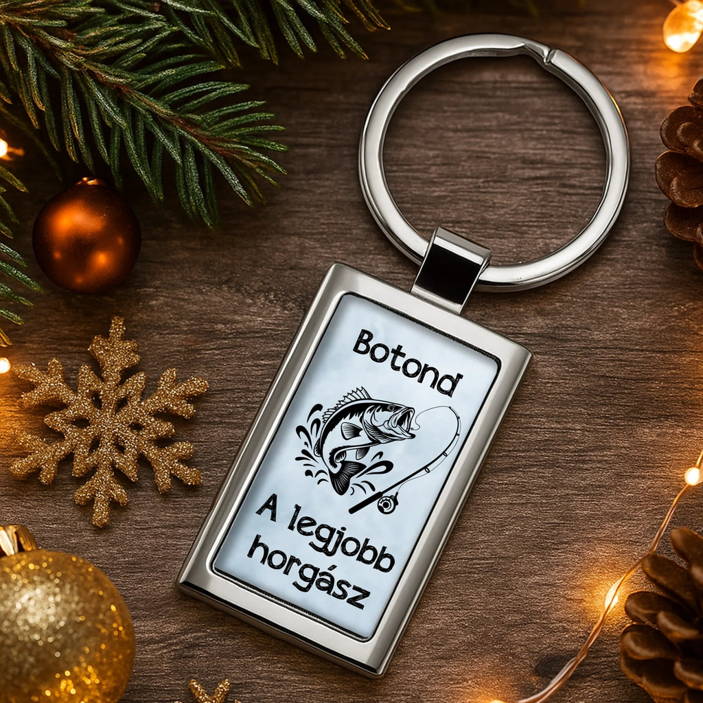 Egyedi képes fém kulcstartó - Ajándékverzum