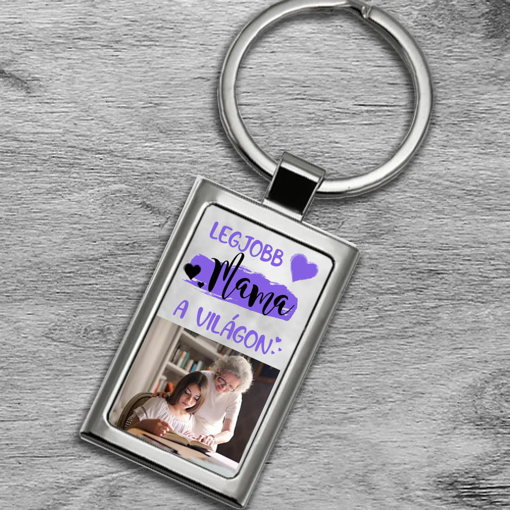 Fényképes fém kulcstartó - Ajándékverzum