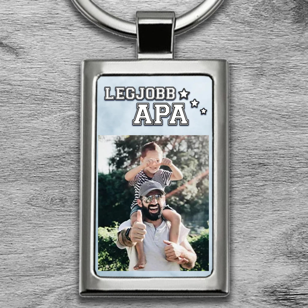 Egyedi fényképes fém kulcstartó - Ajándékverzum