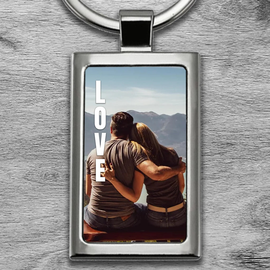 Egyedi fényképes fém kulcstartó - Ajándékverzum