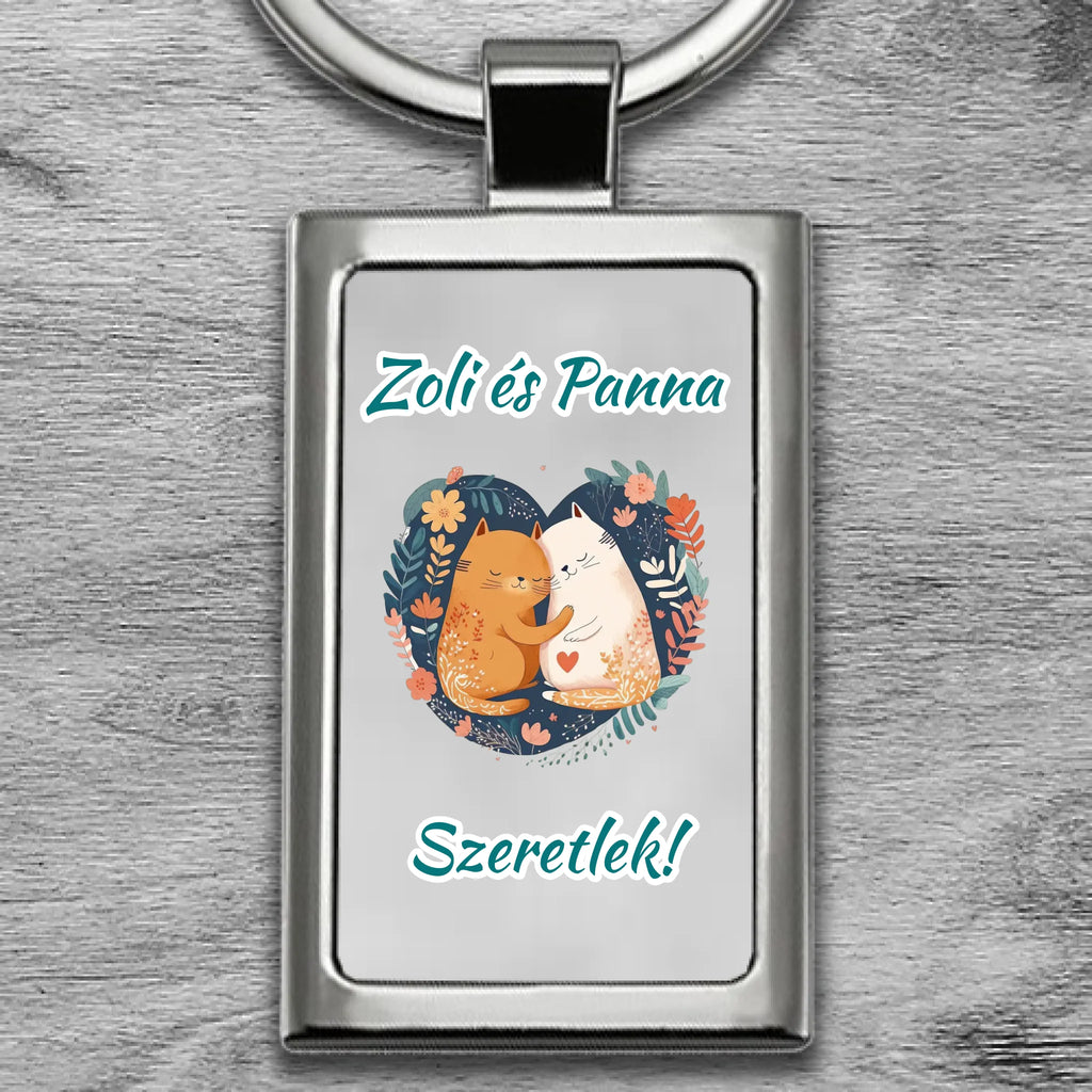 Egyedi fényképes fém kulcstartó - Ajándékverzum