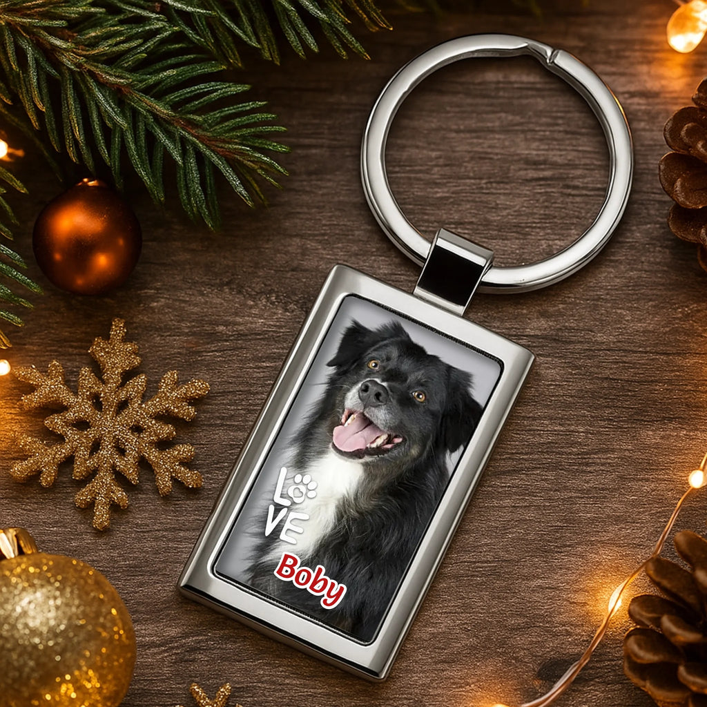 Egyedi képes fém kulcstartó - Ajándékverzum