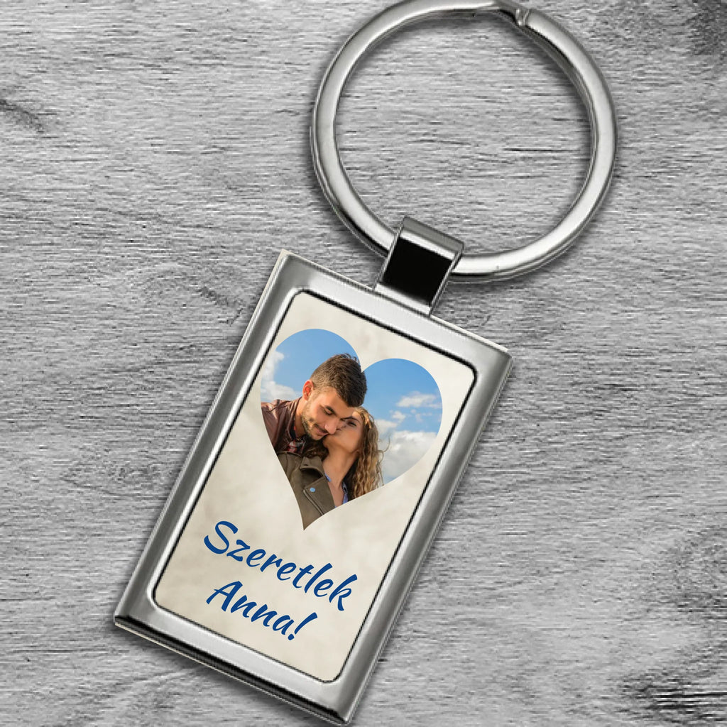 Fényképes fém kulcstartó - Ajándékverzum