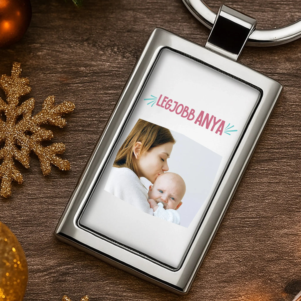 Egyedi képes fém kulcstartó - Ajándékverzum