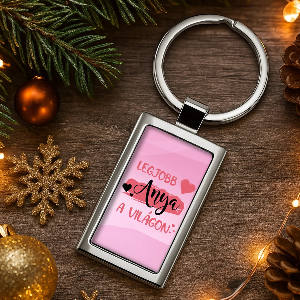 Egyedi képes fém kulcstartó - Ajándékverzum