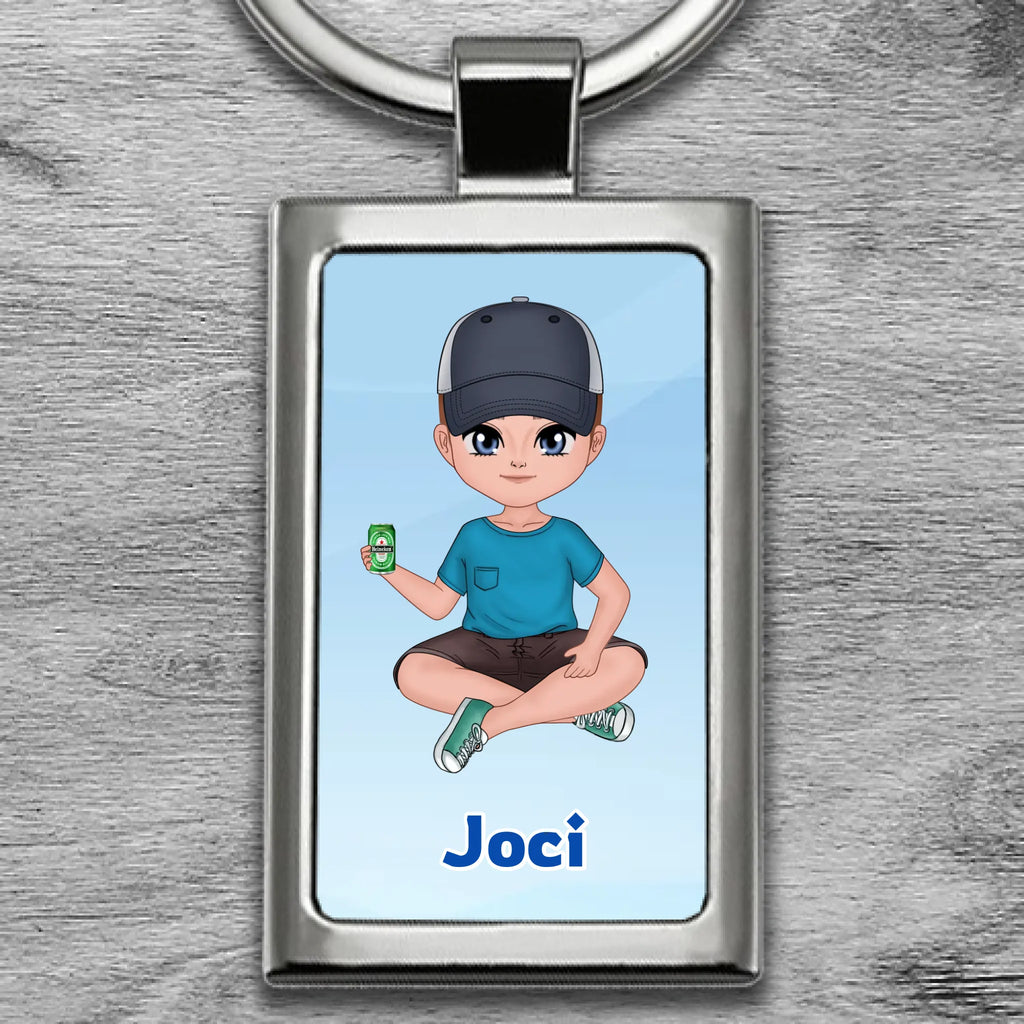 Egyedi fényképes fém kulcstartó - Ajándékverzum