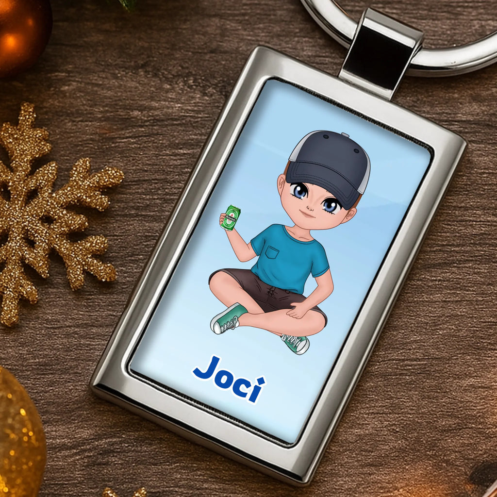 Egyedi képes fém kulcstartó - Ajándékverzum