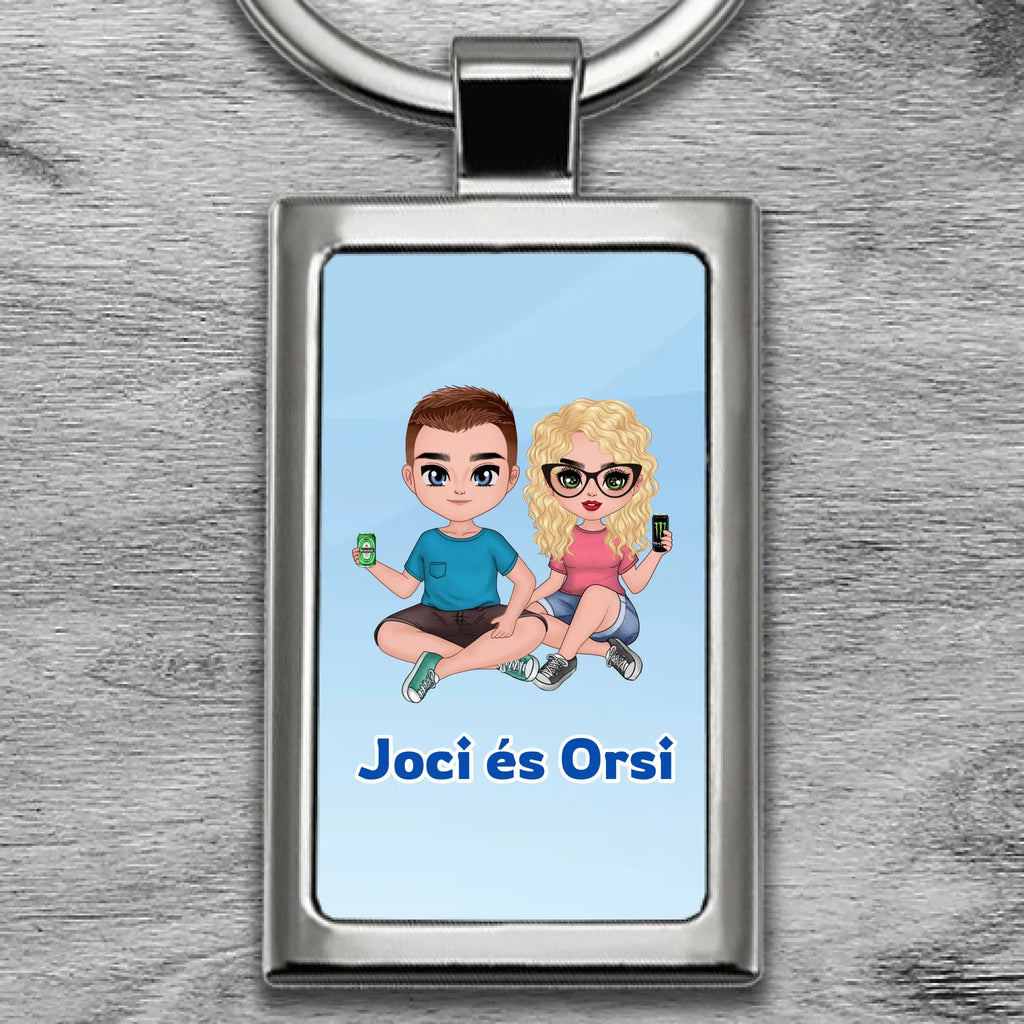 Egyedi fényképes fém kulcstartó - Ajándékverzum