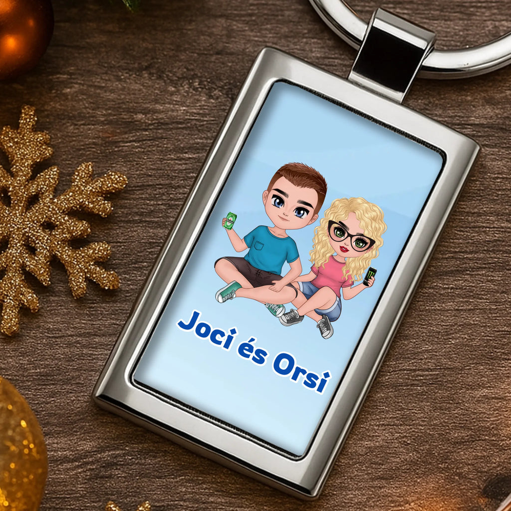 Egyedi képes fém kulcstartó - Ajándékverzum