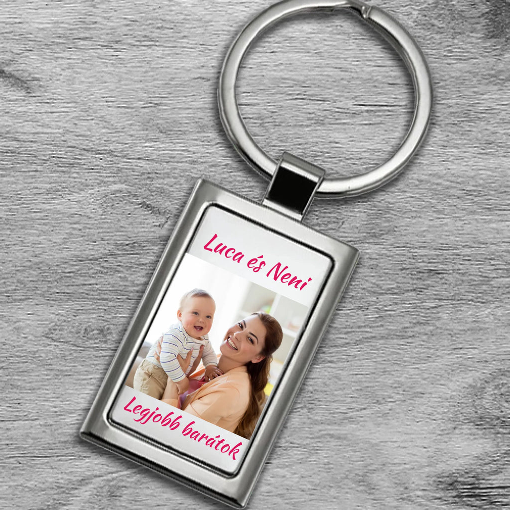 Fényképes fém kulcstartó - Ajándékverzum