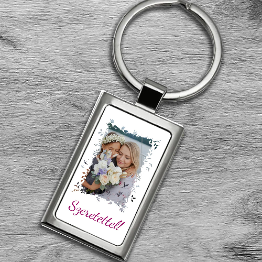 Fényképes fém kulcstartó - Ajándékverzum