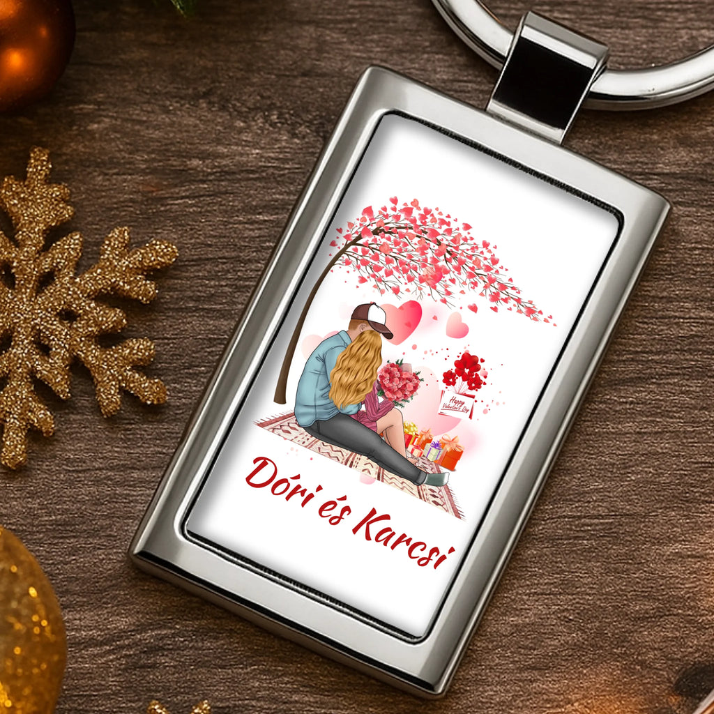 Egyedi képes fém kulcstartó - Ajándékverzum