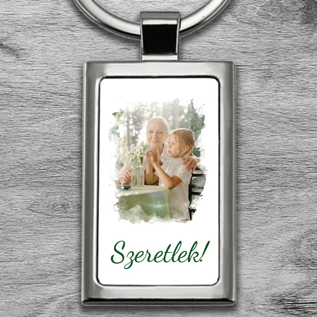 Egyedi fényképes fém kulcstartó - Ajándékverzum