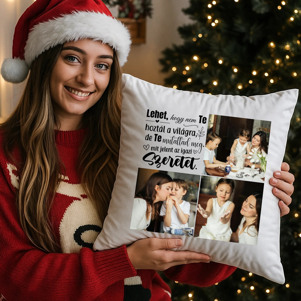 egyedi fényképes párna kivehető béléssel