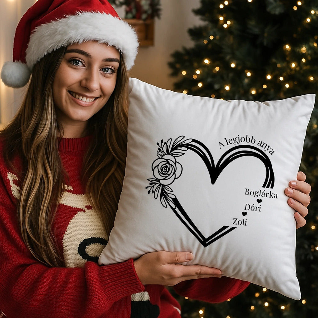 egyedi fényképes párna kivehető béléssel