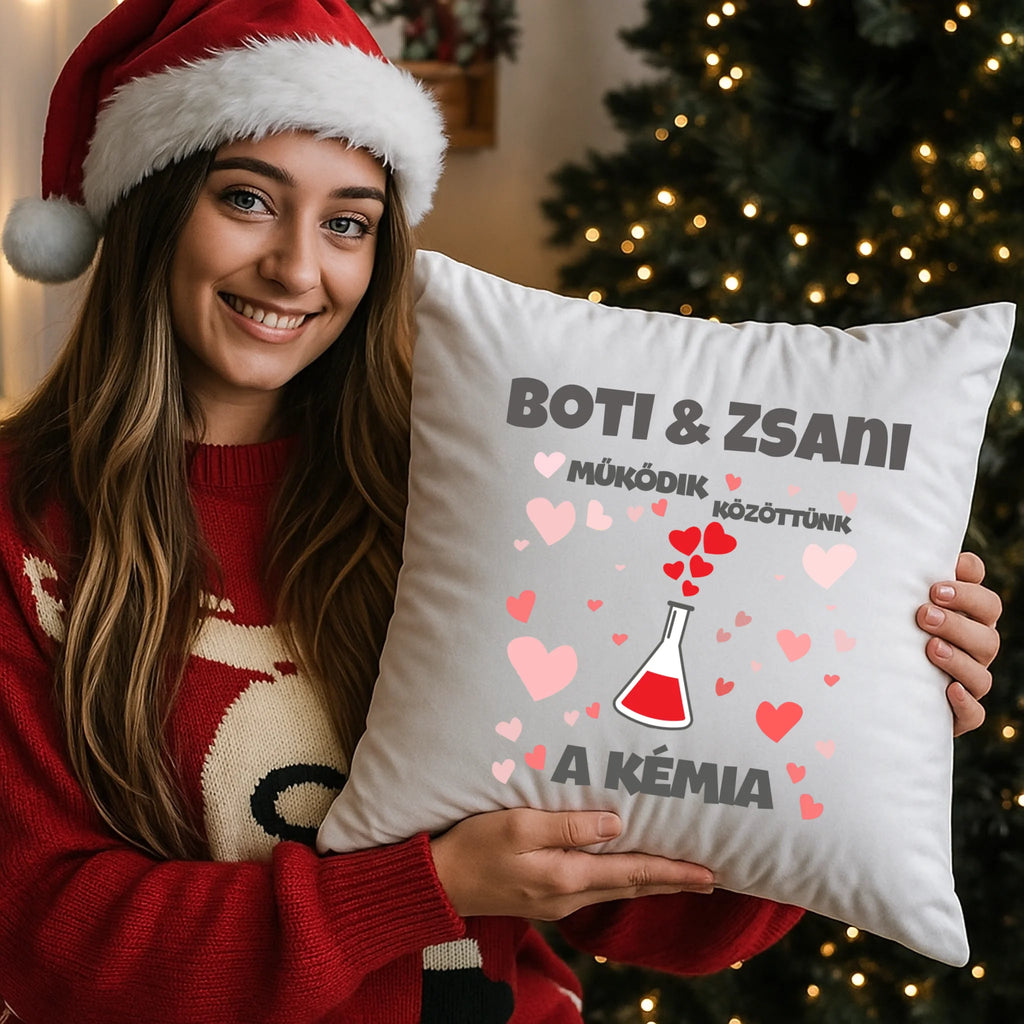 egyedi fényképes párna kivehető béléssel