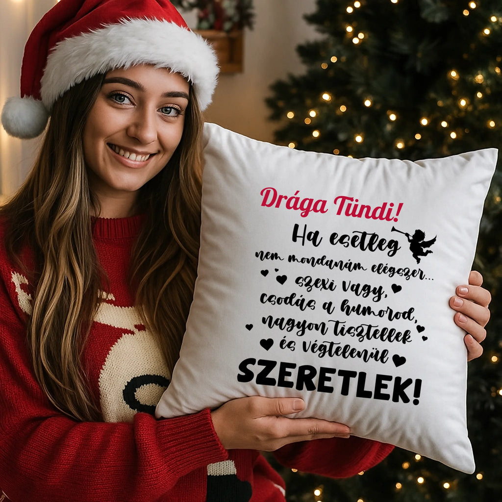 egyedi fényképes párna kivehető béléssel