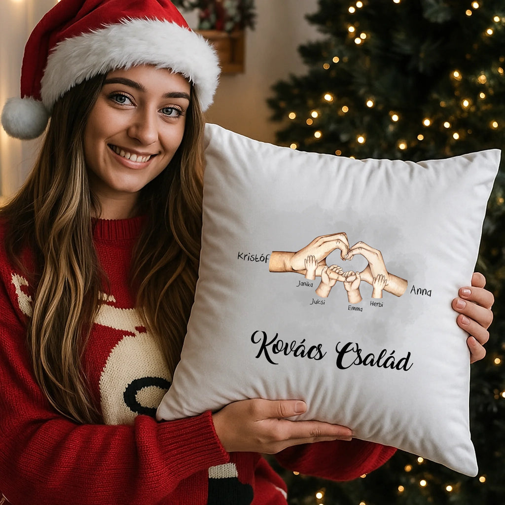 egyedi fényképes párna kivehető béléssel