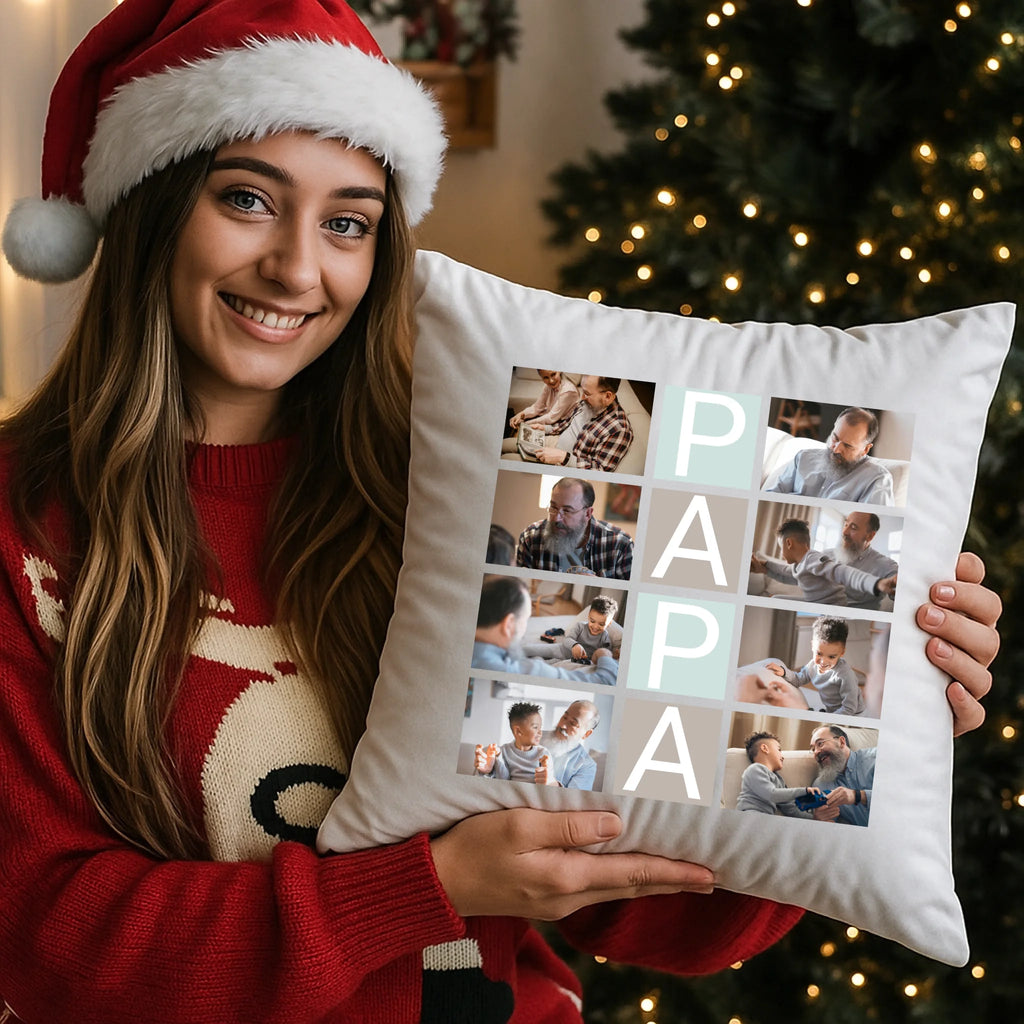 egyedi fényképes párna kivehető béléssel