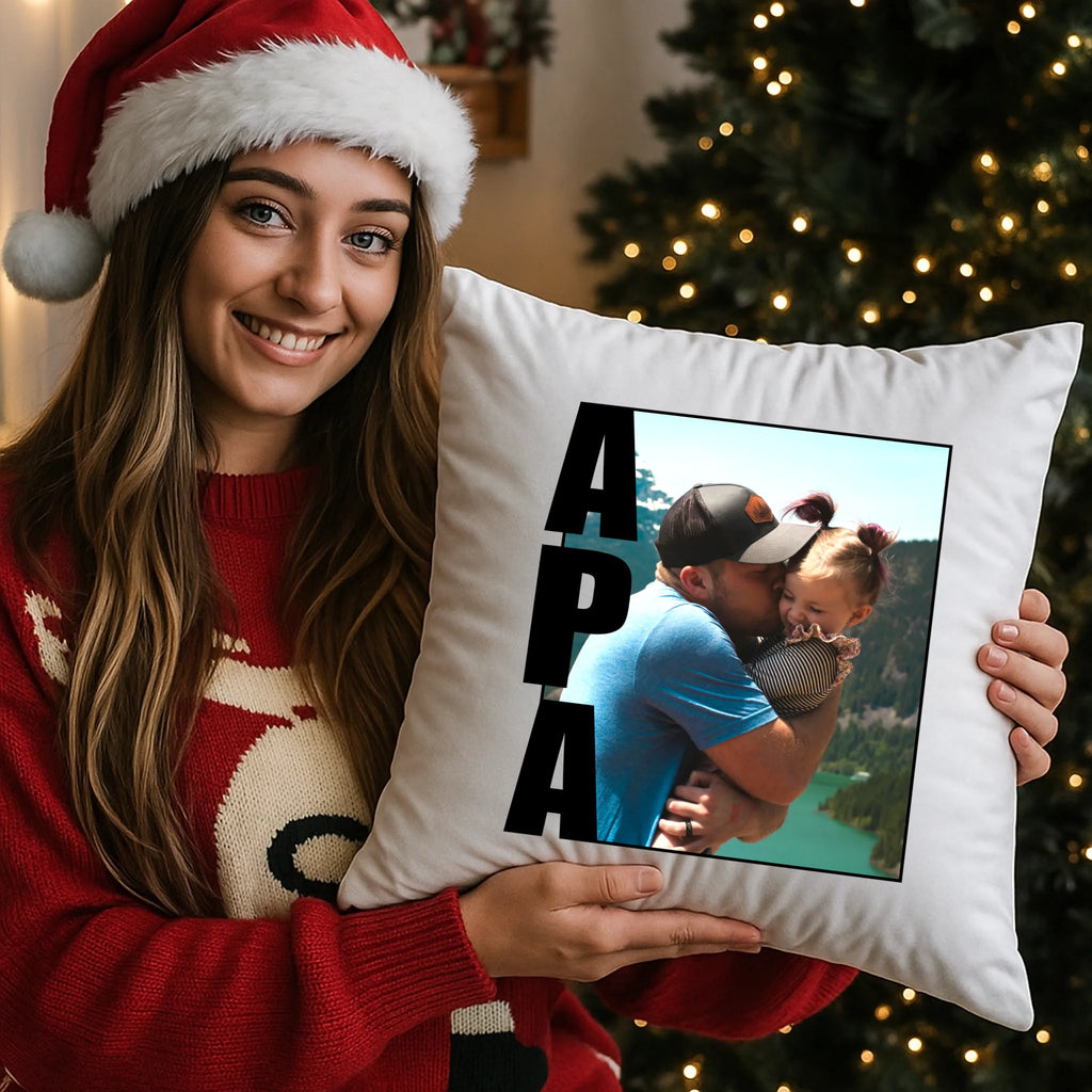 egyedi fényképes párna kivehető béléssel