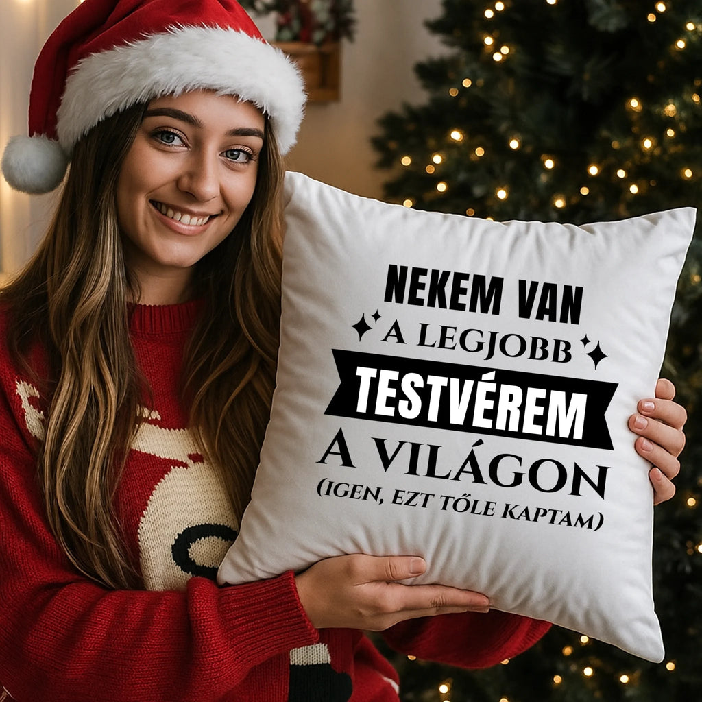 egyedi fényképes párna kivehető béléssel