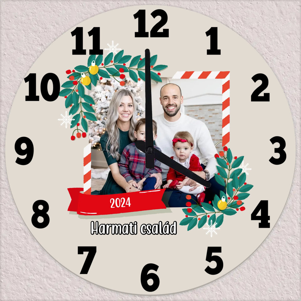 Karácsonyi falióra - a mi családunk