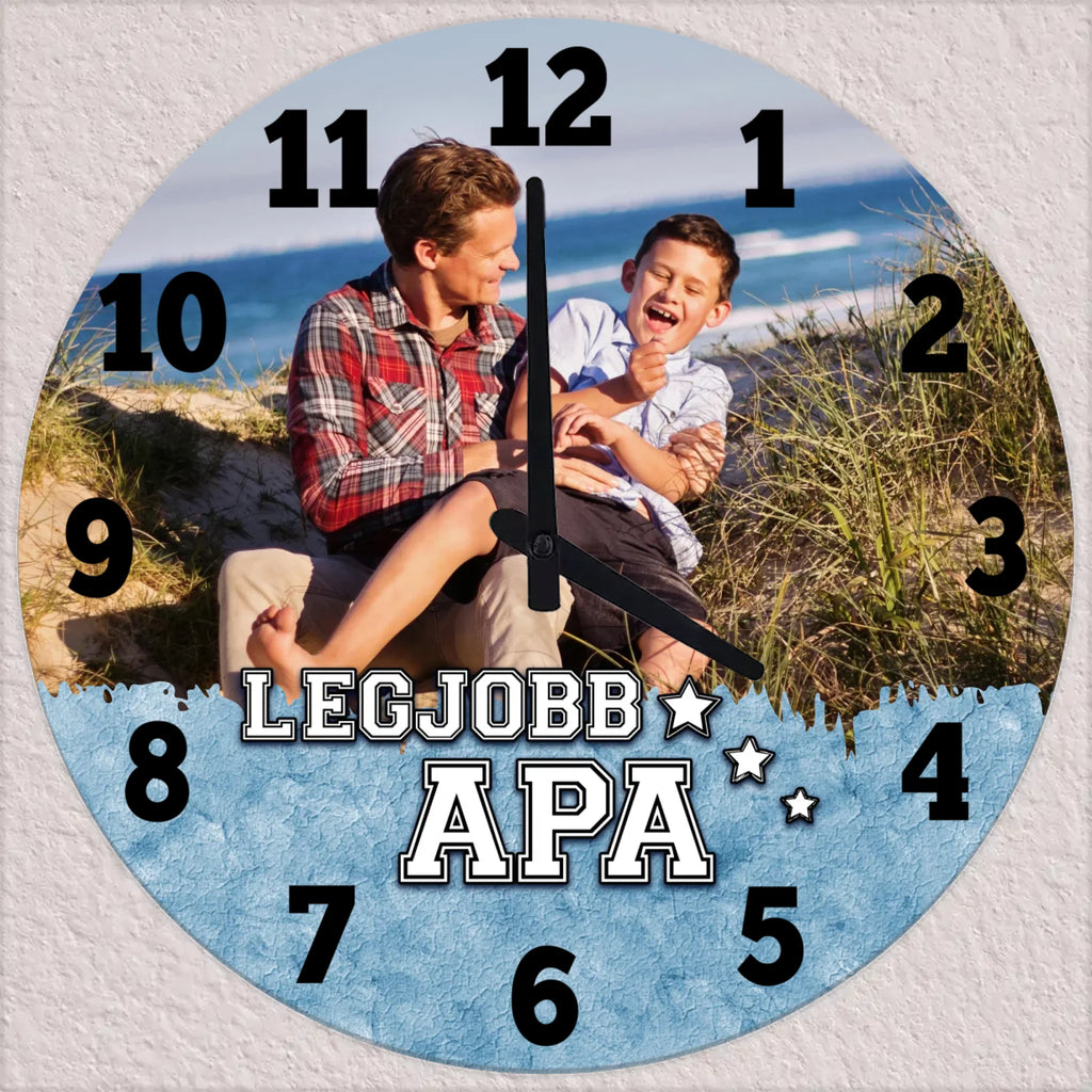 Egyedi fényképes falióra apának