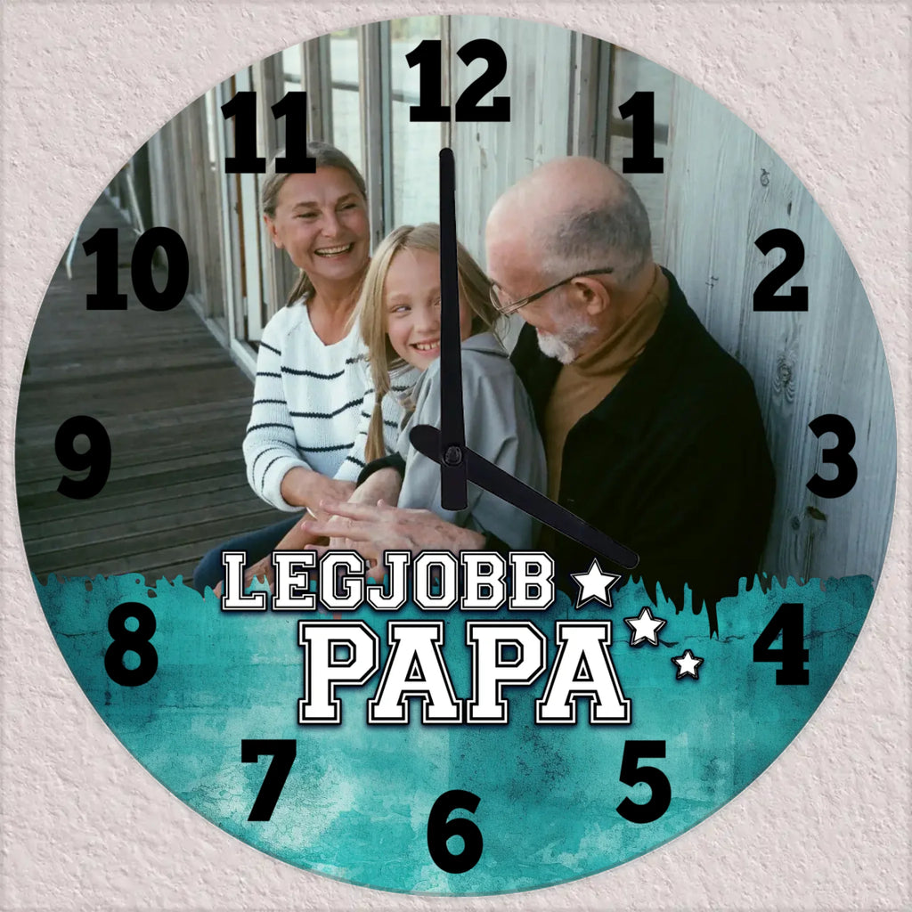 Egyedi fényképes falióra papának