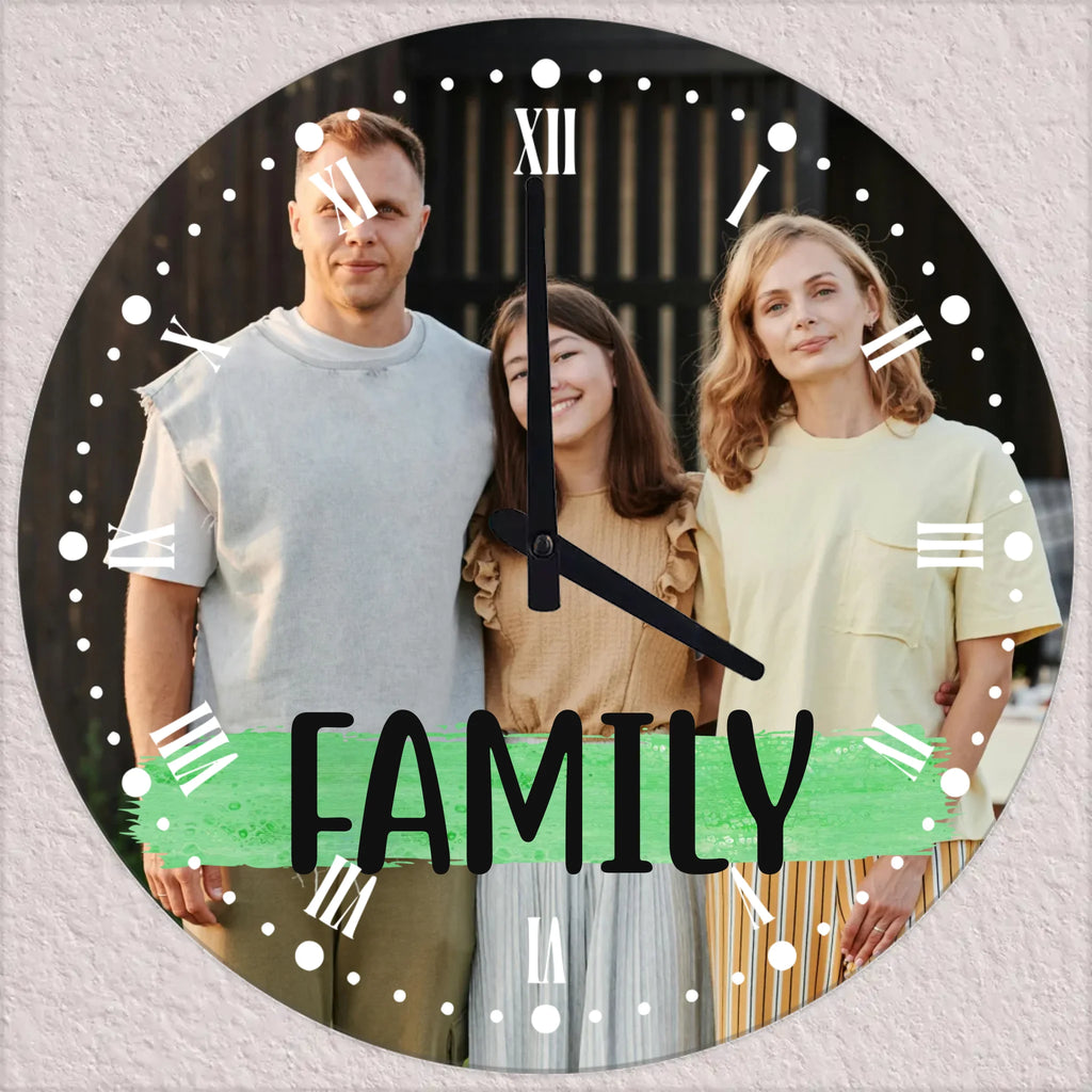 Egyedi fényképes és feliratos falióra