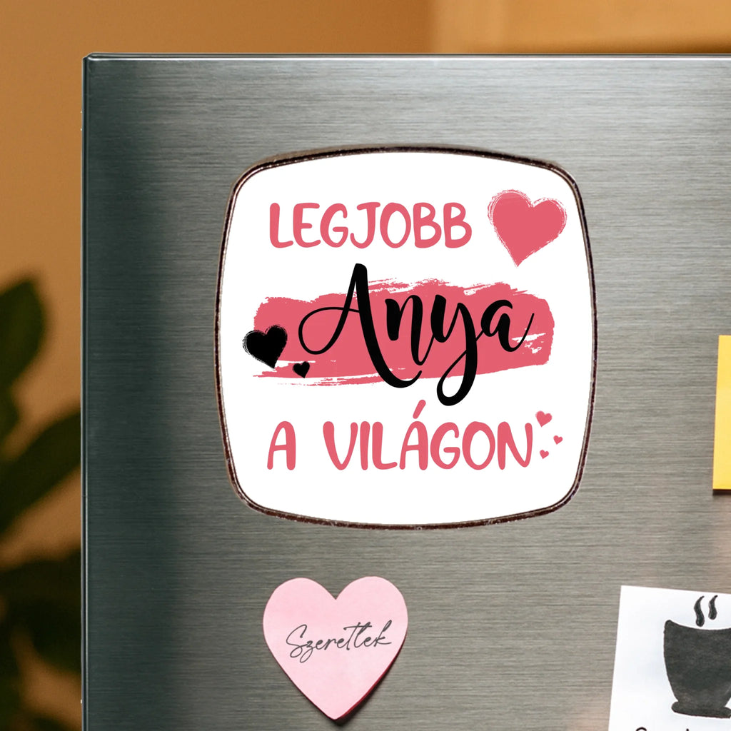 Egyedi fém hűtőmágnes anyának választható felirattal