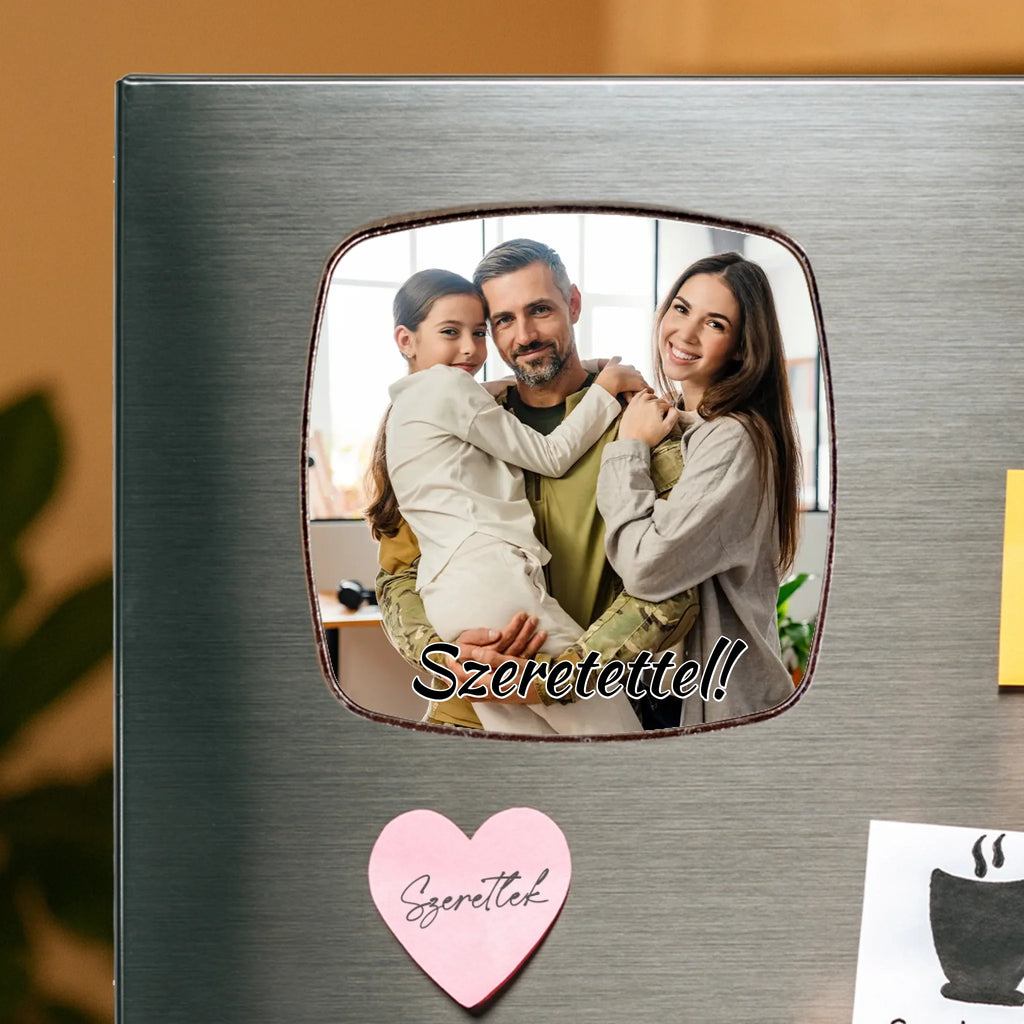 Egyedi fényképes fém hűtőmágnes