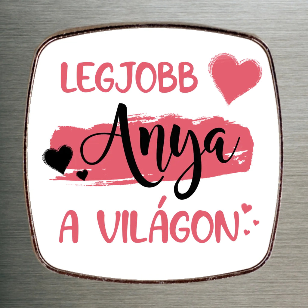 Egyedi fém hűtőmágnes anyának választható felirattal