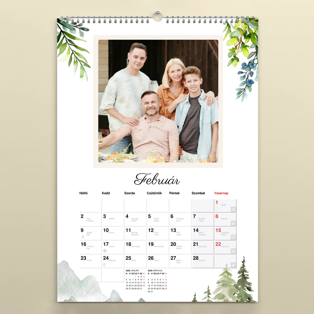 Saját fotós falinaptár 2026