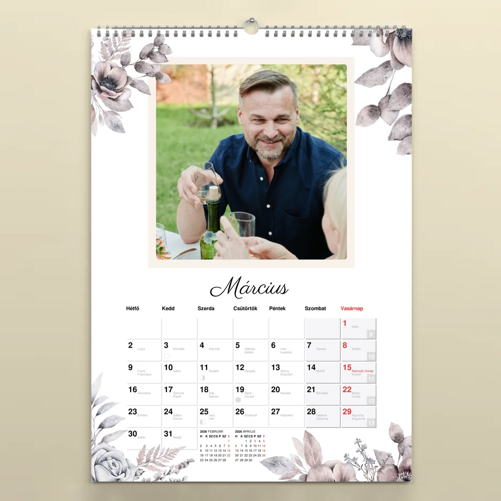 Naptár 2026-ra saját képpel