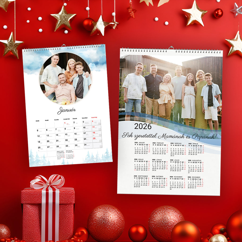 Egyedi fényképes falinaptár 2026