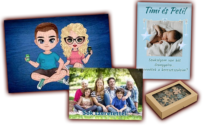 egyedi fényképes puzzle